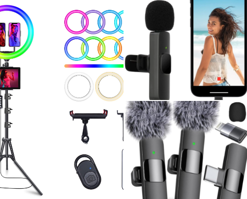 TikTok and YouTube Must Haves 📸🤳 cover photo collage