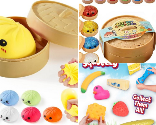 Stress reliever Squishy (˶˃ ᵕ ˂˶) cover photo collage