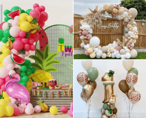 Birthday balloon set up ideas for children cover photo collage