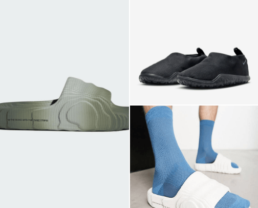 Comfy loafers and slippers. cover photo collage