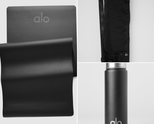Yoga Studio Gift Guide: Mats, Bags, Accessories & Light Layers From Alo and Beyond Yoga cover photo collage