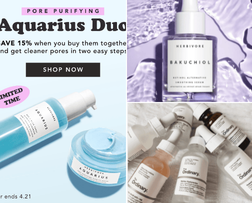 Skincare cover photo collage