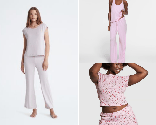 Cozy pajamas that I recommend cover photo collage