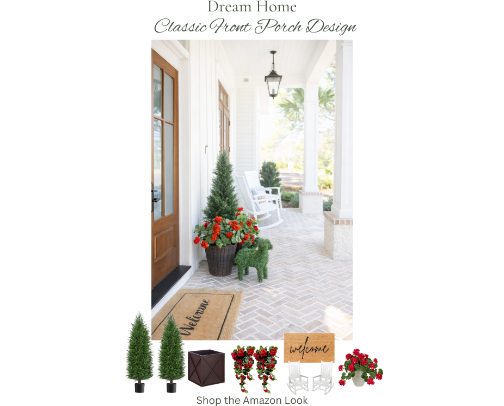 Dream Home | Front Porch Decor cover photo collage