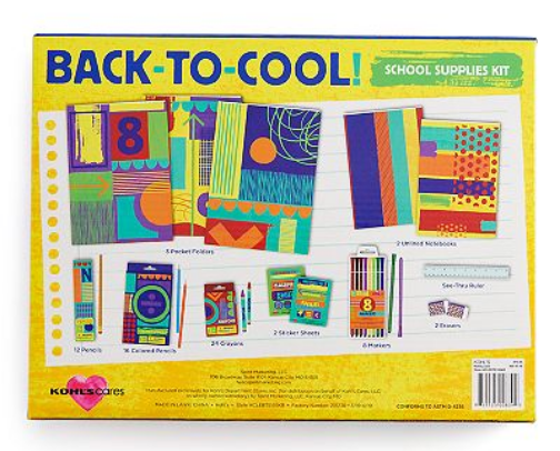 Kohl's back to school sale cover photo collage