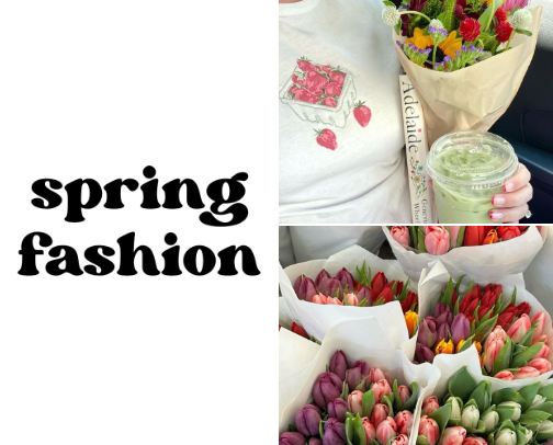 Spring Fashion Ideas ☁️🧺🧸 cover photo collage