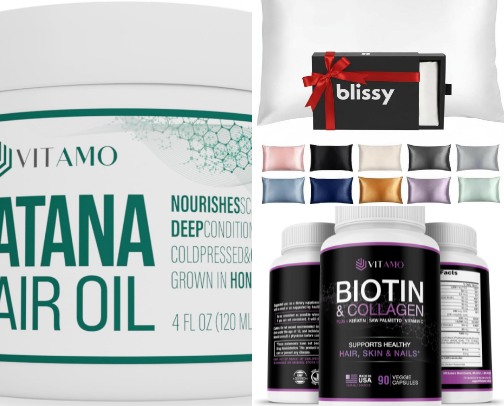 2c Postpartum Hair Routine Products cover photo collage