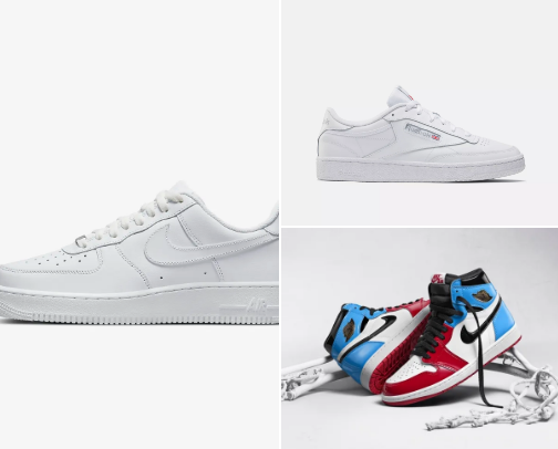 My go to sneakers cover photo collage