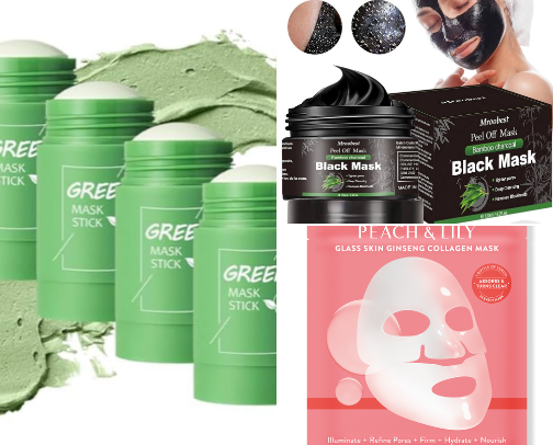 Detox, Anti-aging & Refreshing Masks cover photo collage