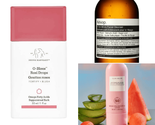 Skincare favs🚿 cover photo collage