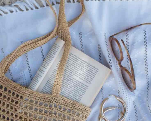 what's in my beach bag cover photo collage