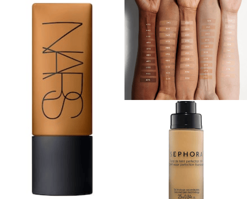 makeup products cover photo collage