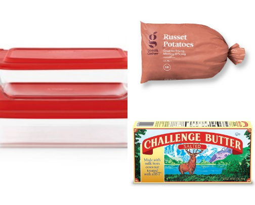 Click It & Cook It: Loaded Baked Potatoes (Target) cover photo collage