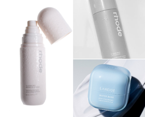 Glowing skincare recs 🫧 cover photo collage