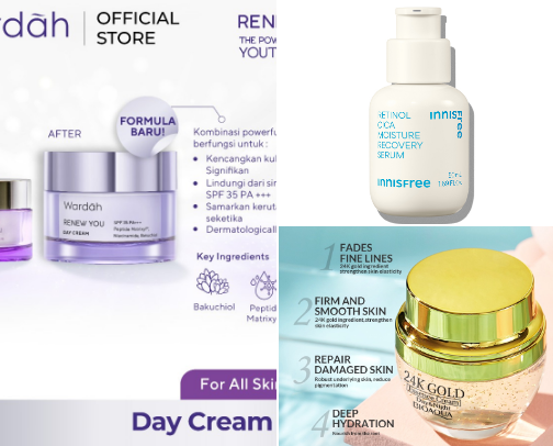 Best anti aging skincare for 30+❤️ cover photo collage