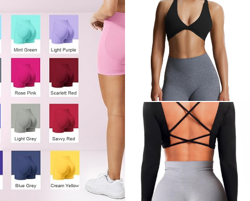 affordable muscle mommy gym fits 🍑⏳ cover photo collage