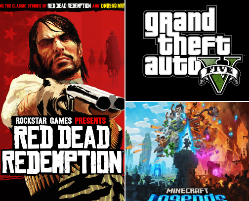 Video games cover photo collage