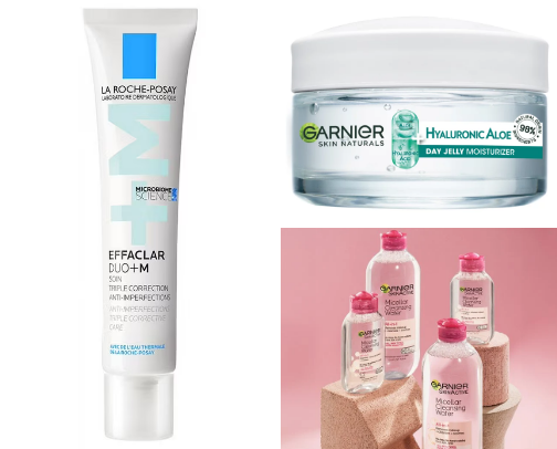 Skin care cover photo collage