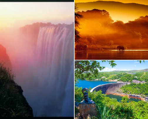 Zambia is a beautiful country with lots of touristy attractions ☺️☺️ cover photo collage