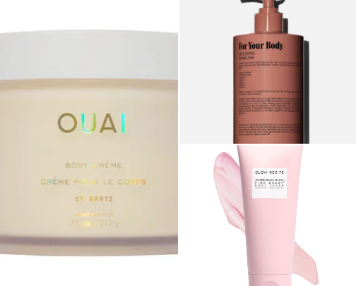 Body lotion & cream cover photo collage