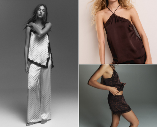 Women’s pyjamas cover photo collage