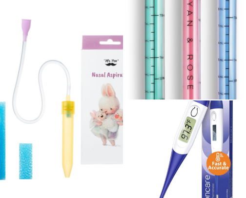sick baby + toddler essentials cover photo collage