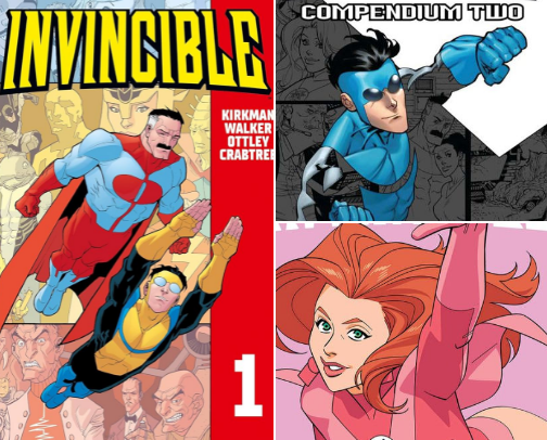 Graphic Novels/Comic's/ Invincible cover photo collage