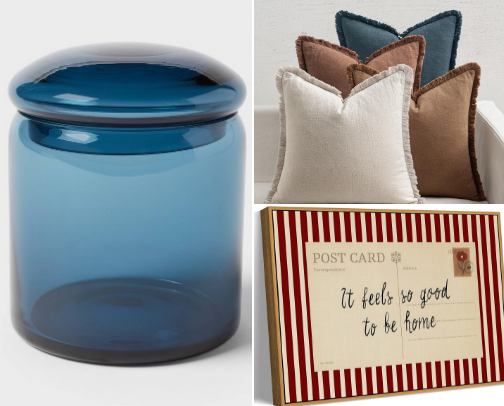 Cozy Brown & Blue Home Finds | Coastal Inspired Decor cover photo collage