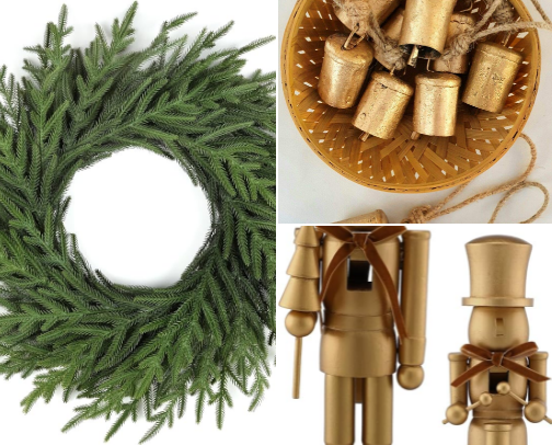 Modern Neutral Christmas Decor cover photo collage