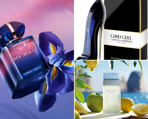 My favorite perfumes 🤍 cover photo collage
