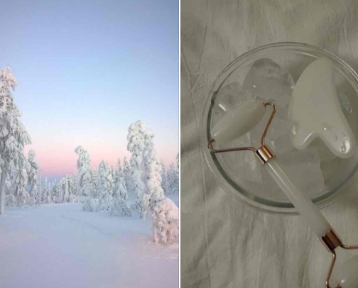 Wintertime Skincare Routine ❄️☃️ cover photo collage