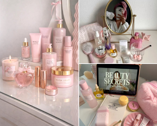🎀 Soft Girl Beauty Basics cover photo collage