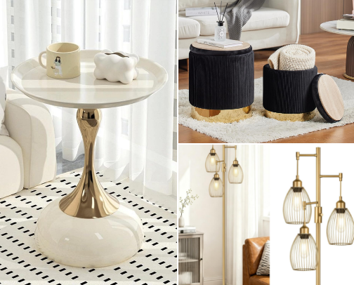 Luxury Furniture Finds Under $400 cover photo collage