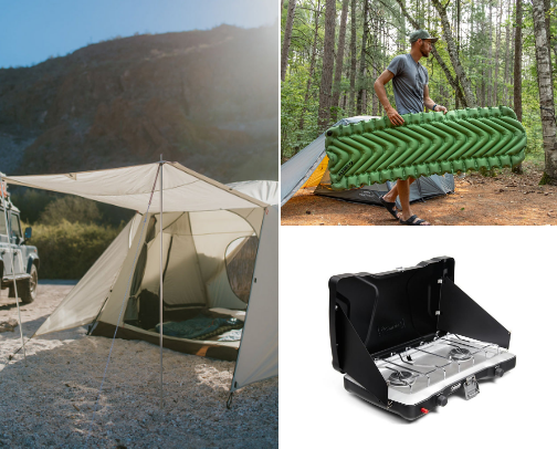 My Camping Essentials cover photo collage