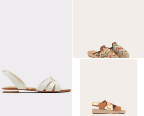 Flat shoes cover photo collage