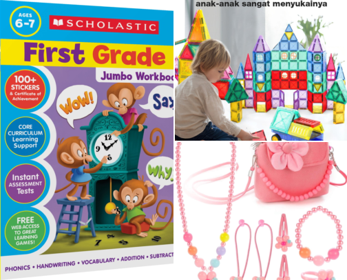 Cute Gifts for Kids They'll Love cover photo collage