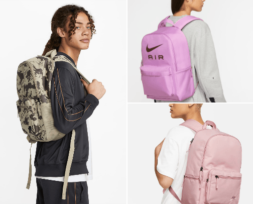 Sport & elegance ✨ Bags & backpacks cover photo collage