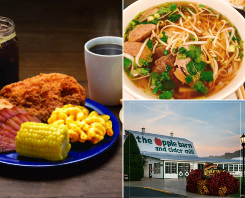 Restaurants in east TN cover photo collage