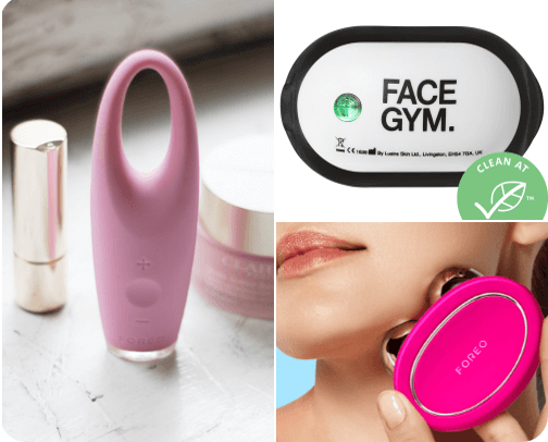 Facial devices cover photo collage