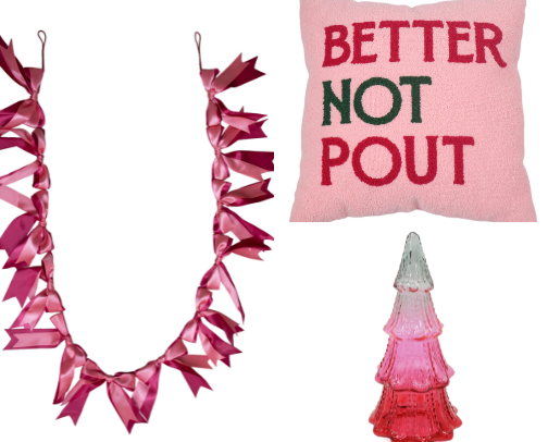 Pink holidays cover photo collage