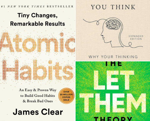 Life-Changing Reads + Comfort Book Favorites cover photo collage