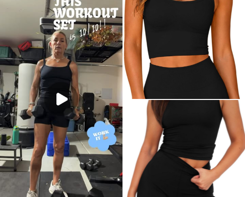 Cute Comfy Workout Sets cover photo collage