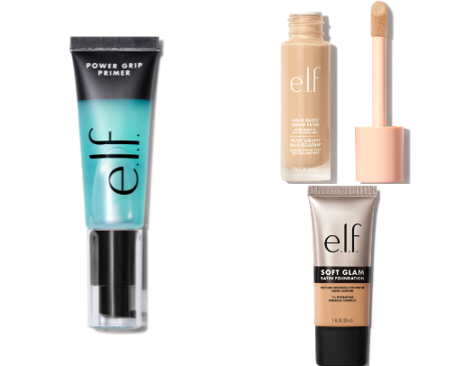 Elf products for an affordable full face of makeup! cover photo collage