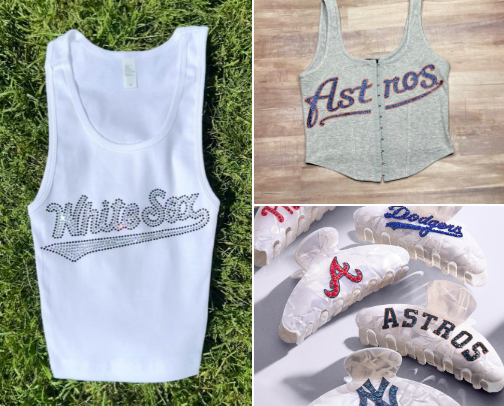 Take Me Out To The Ballgame — MLB Team Corset, Rhinestone, and Sparkle Styles ⚾️ cover photo collage