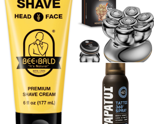 Health and Baldness things cover photo collage