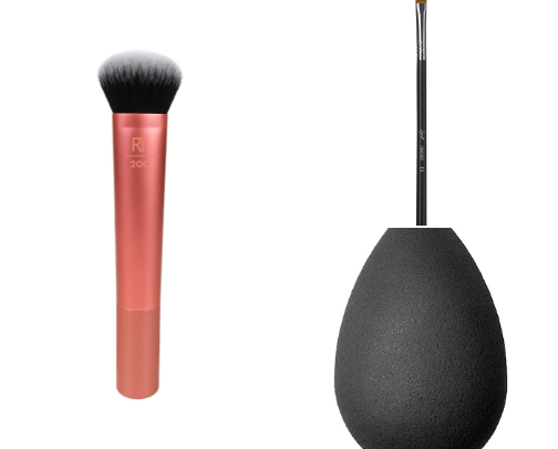 makeup brushes and sponges🖌️ cover photo collage