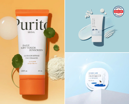 Best lightweight sun creams☀️ cover photo collage