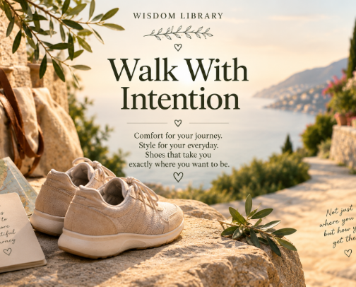 Walk With Intention - Shoes cover photo collage