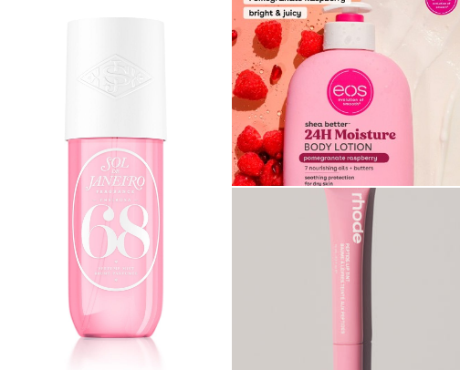 Pink Christmas wishlist cover photo collage