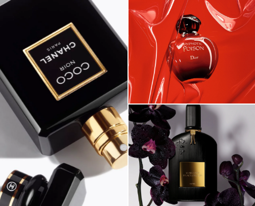 smell like a goddess💋🖤 cover photo collage
